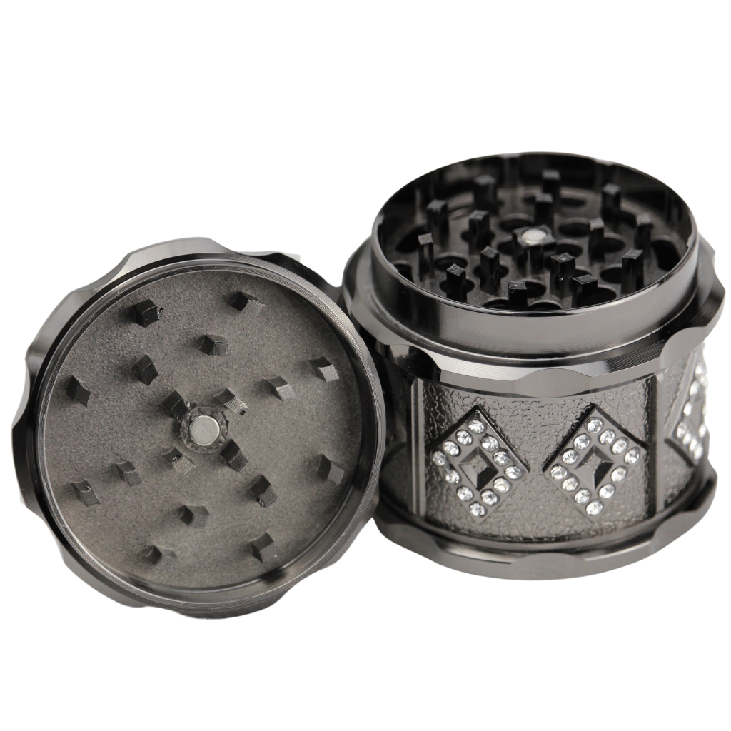 Bejewelled Black 60mm Herb Grinder