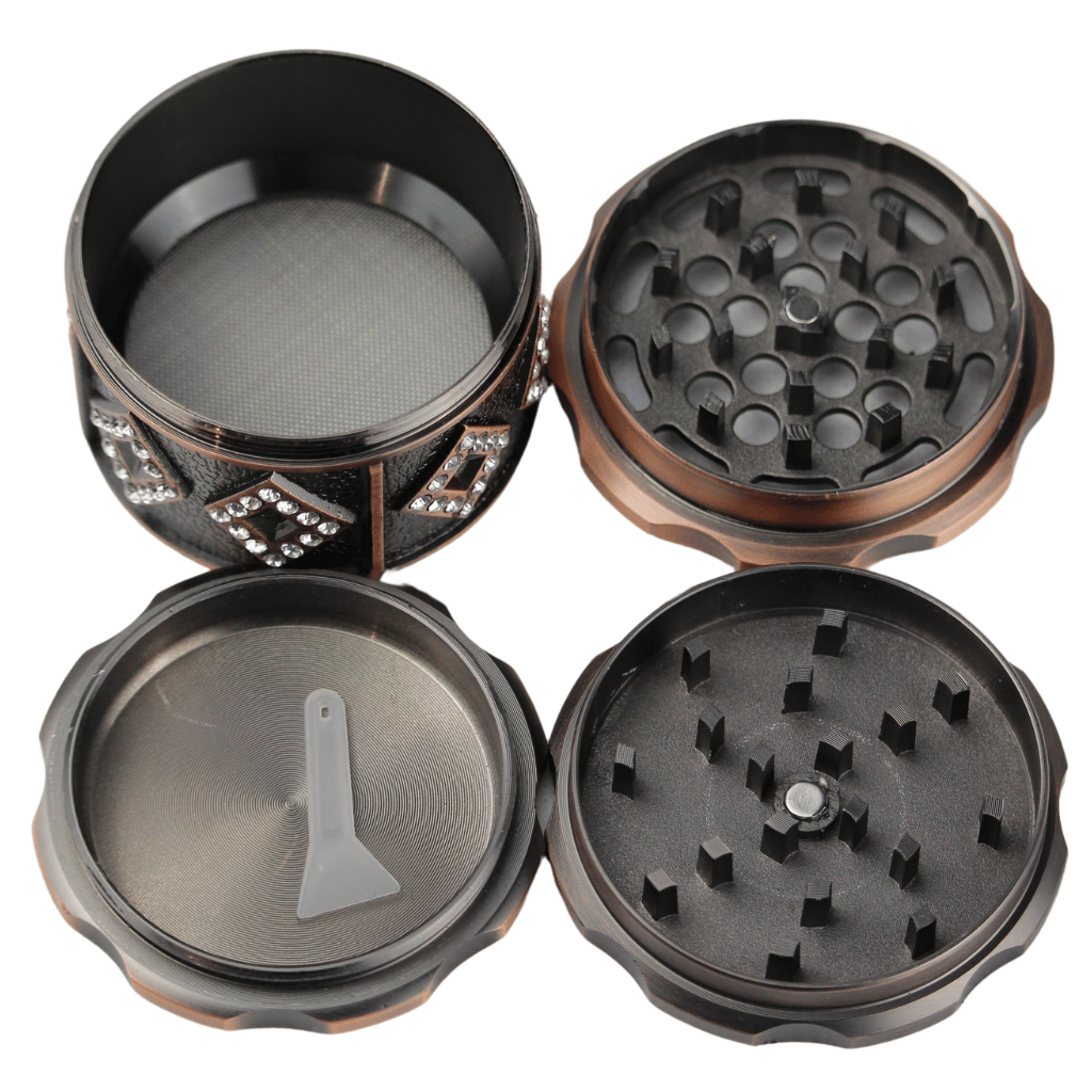 Bejewelled Bronze 60mm Herb Grinder