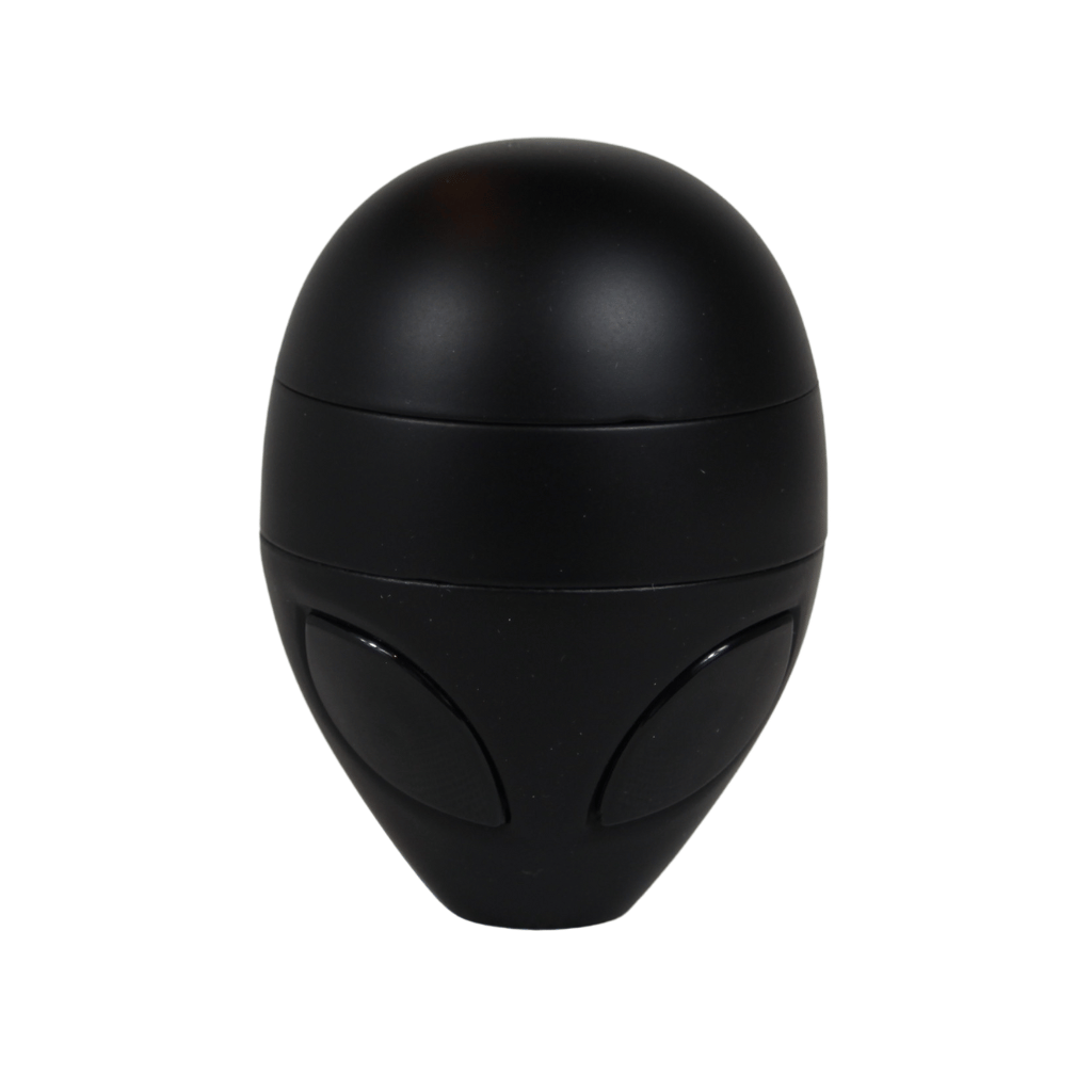 Black Alien Head Herb Grinder