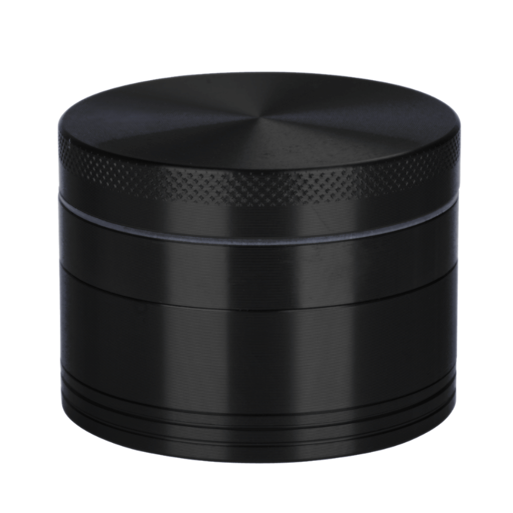 Black Aluminium 60mm Herb Grinder - 4 Piece