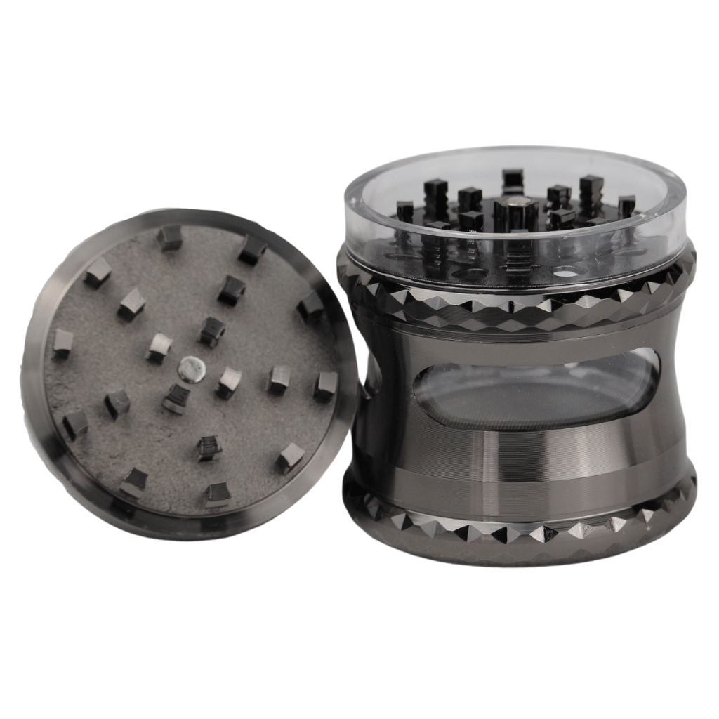 Black Stainless Steel 60mm Herb Grinder