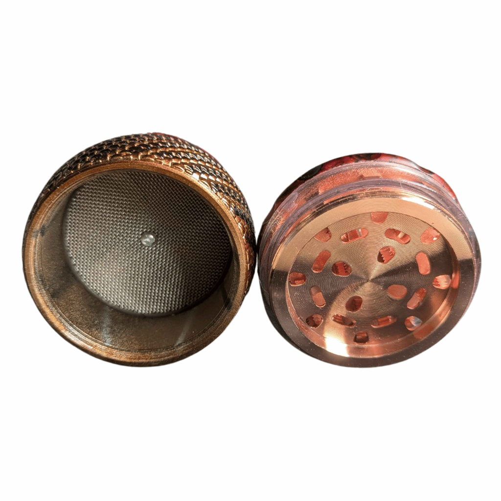 Dark Wood Snake Charmer Herb Grinder 65mm
