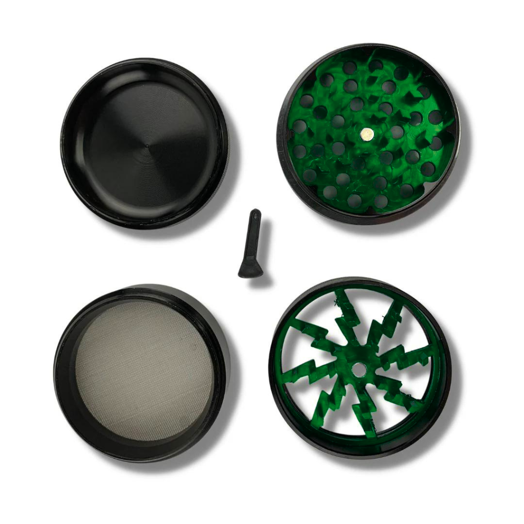 Green Lightning Arc 63mm Herb Grinder
