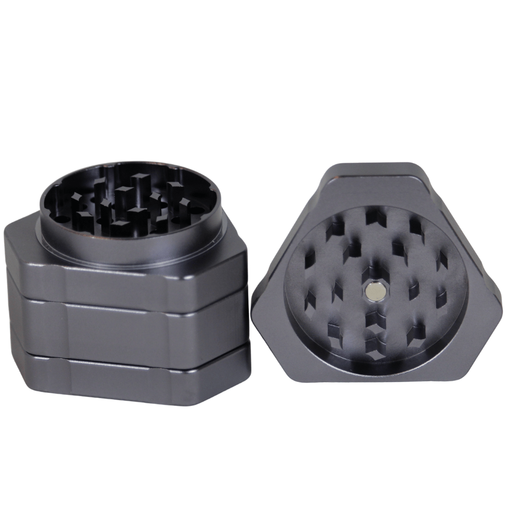 Gunmetal Grey Trinity Herb Grinder