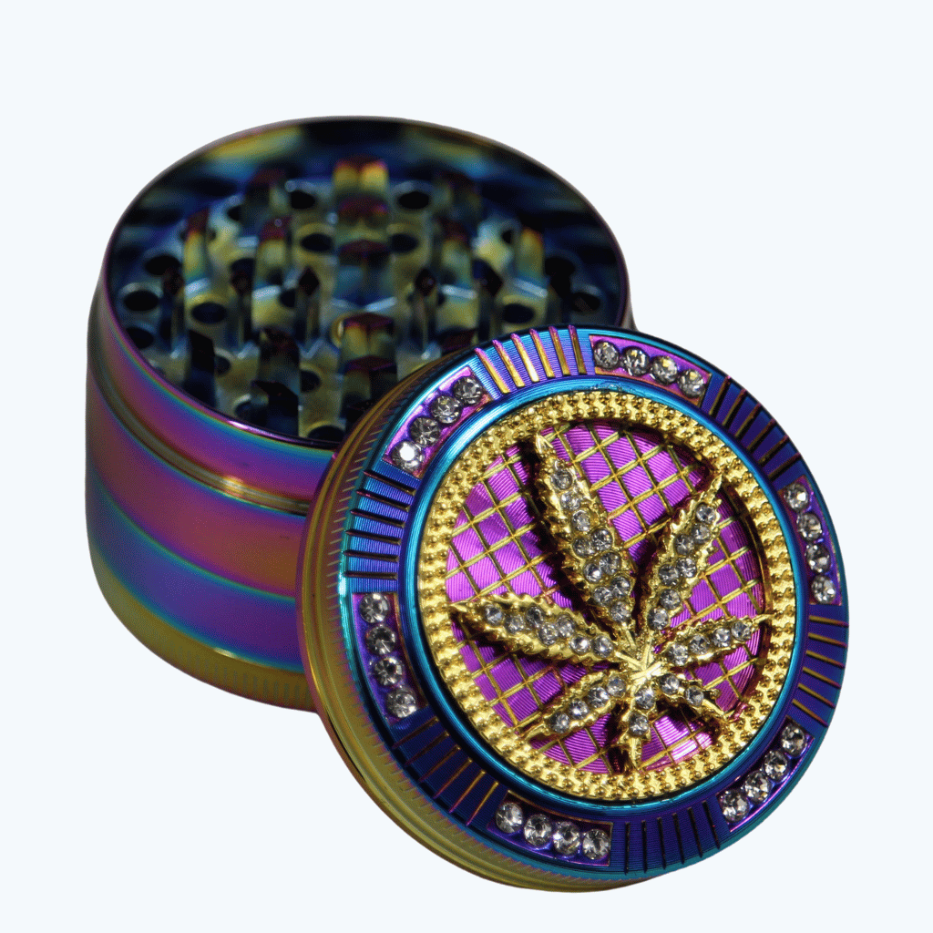 Iced Out Leaf Herb Grinder