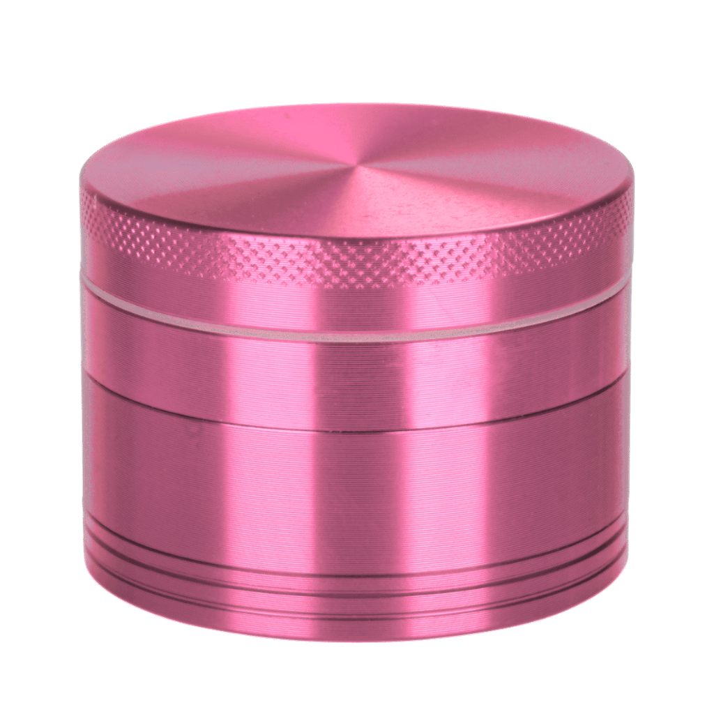 Pink Aluminium 60mm Herb Grinder - 4 Piece