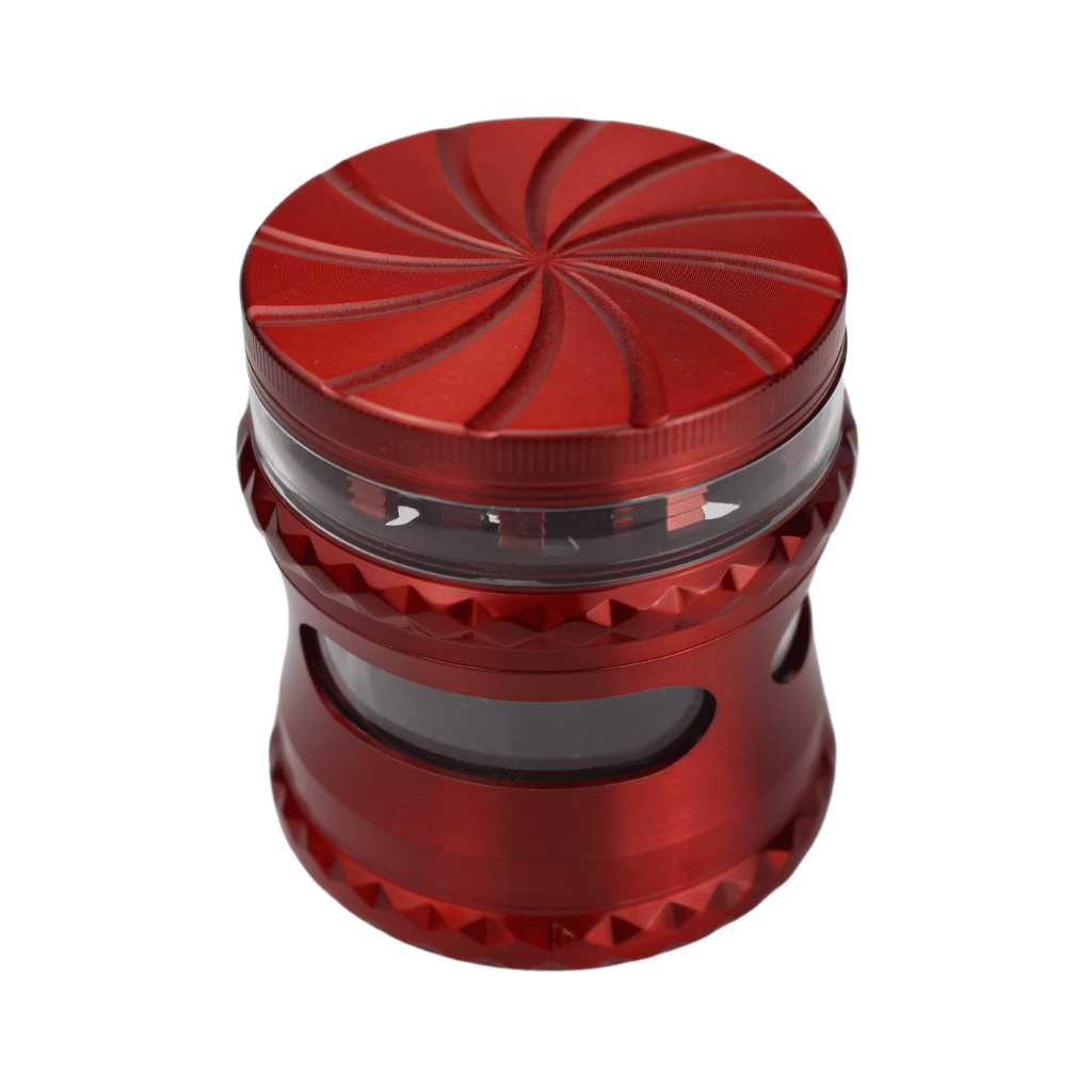 Red Stainless Steel 60mm Herb Grinder