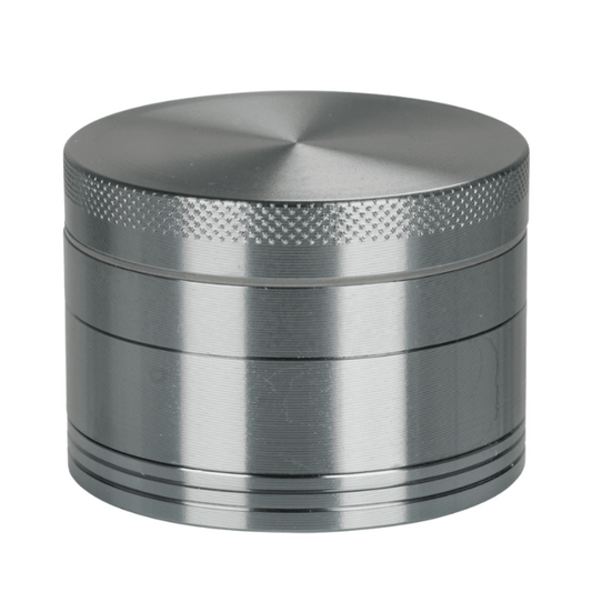 Silver Aluminium 60mm Herb Grinder - 4 Piece