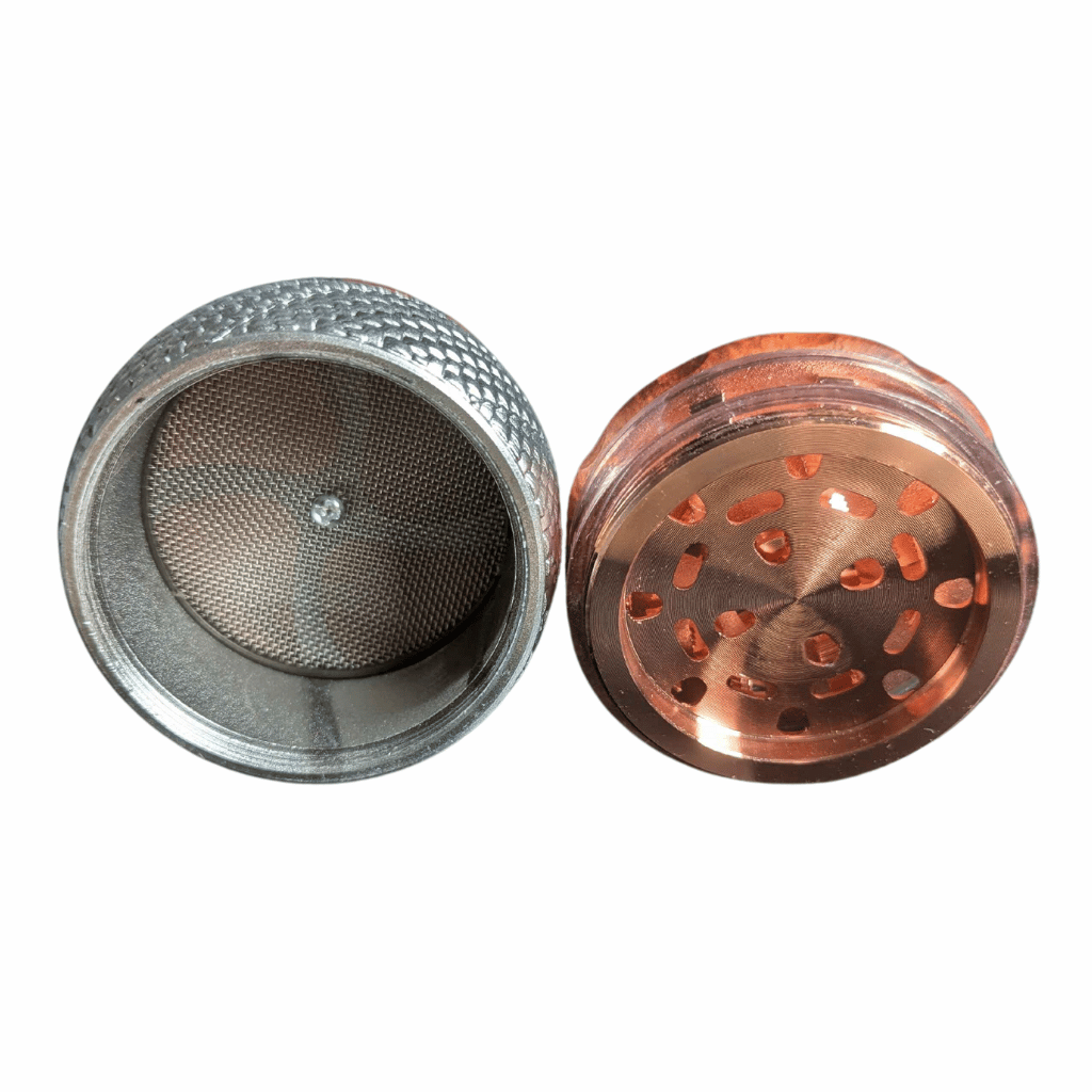 Silver Snake Charmer Herb Grinder 65mm