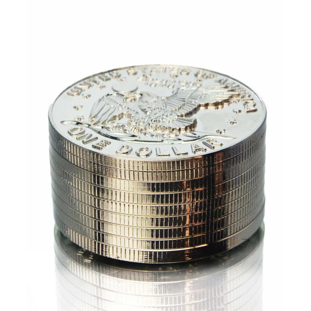 American Silver Dollar 40mm Herb Grinder