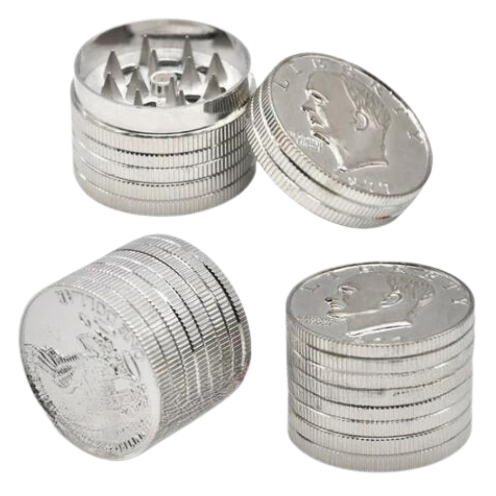 American Silver Dollar 40mm Herb Grinder