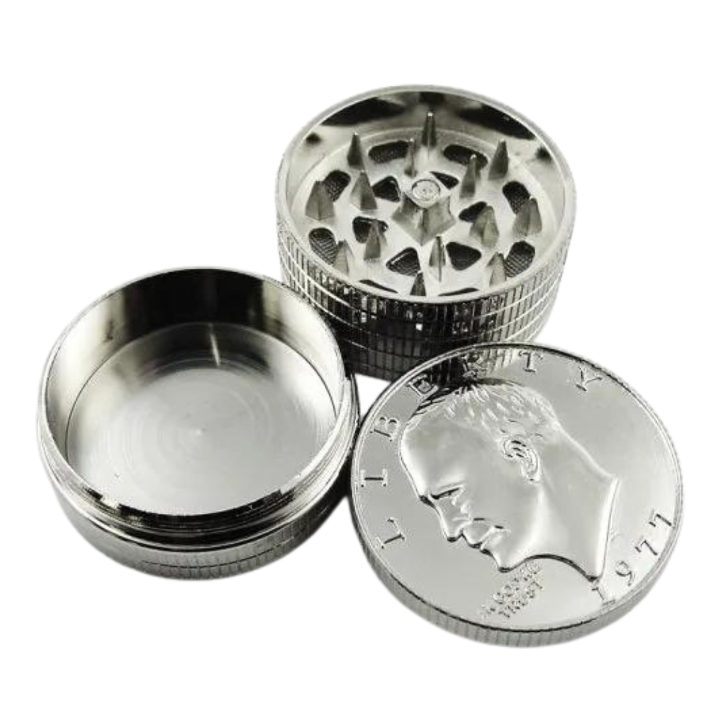 American Silver Dollar 40mm Herb Grinder