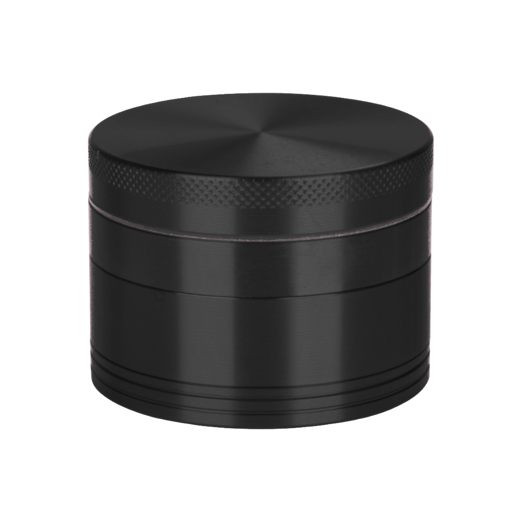 Black Aluminium 50mm Herb Grinder - 4 Piece