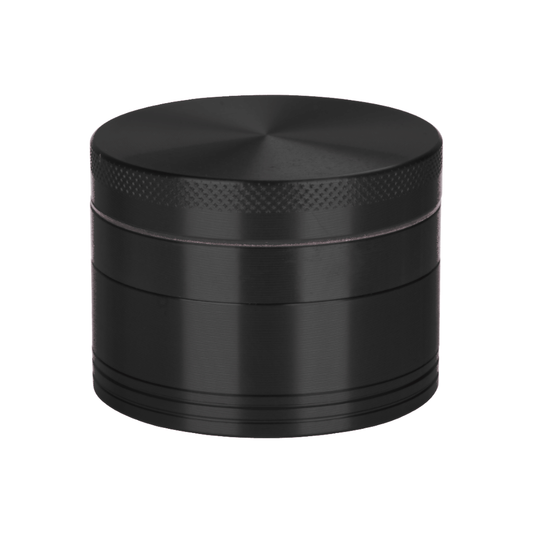 Black Aluminium 50mm Herb Grinder - 4 Piece