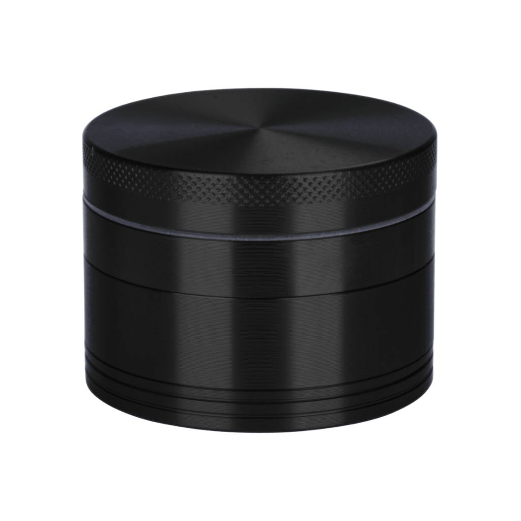 Black Aluminium 55mm Herb Grinder - 4 Piece