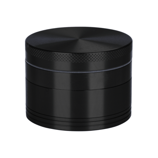 Black Aluminium 55mm Herb Grinder - 4 Piece