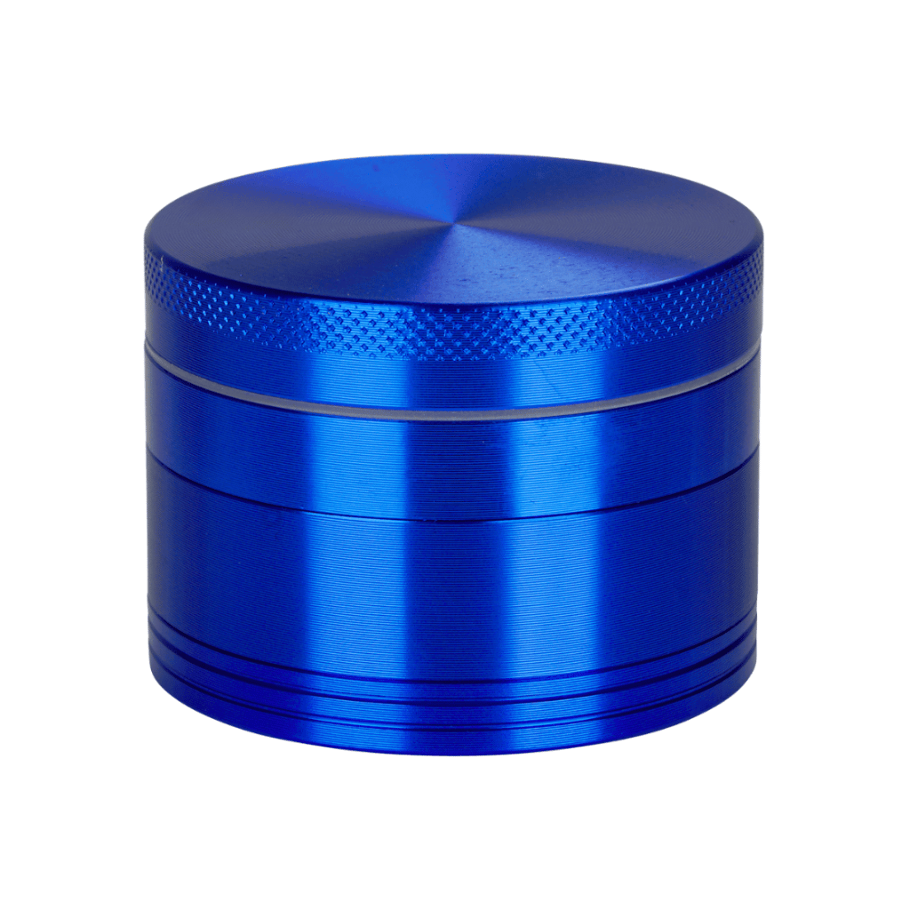 Blue Aluminium 55mm Herb Grinder - 4 Piece