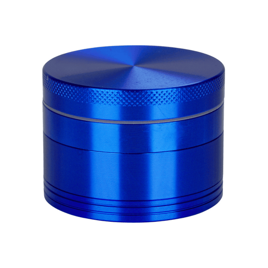 Blue Aluminium 55mm Herb Grinder - 4 Piece