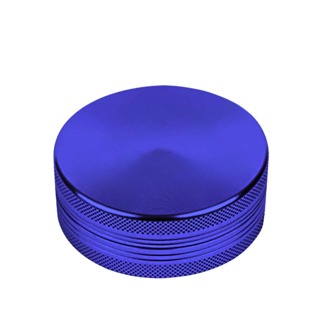 Blue Aluminium 60mm Herb Grinder - 2 Piece