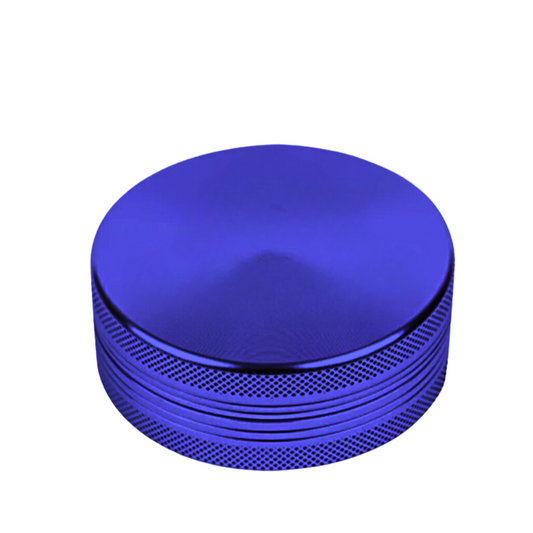 Blue Aluminium 60mm Herb Grinder - 2 Piece