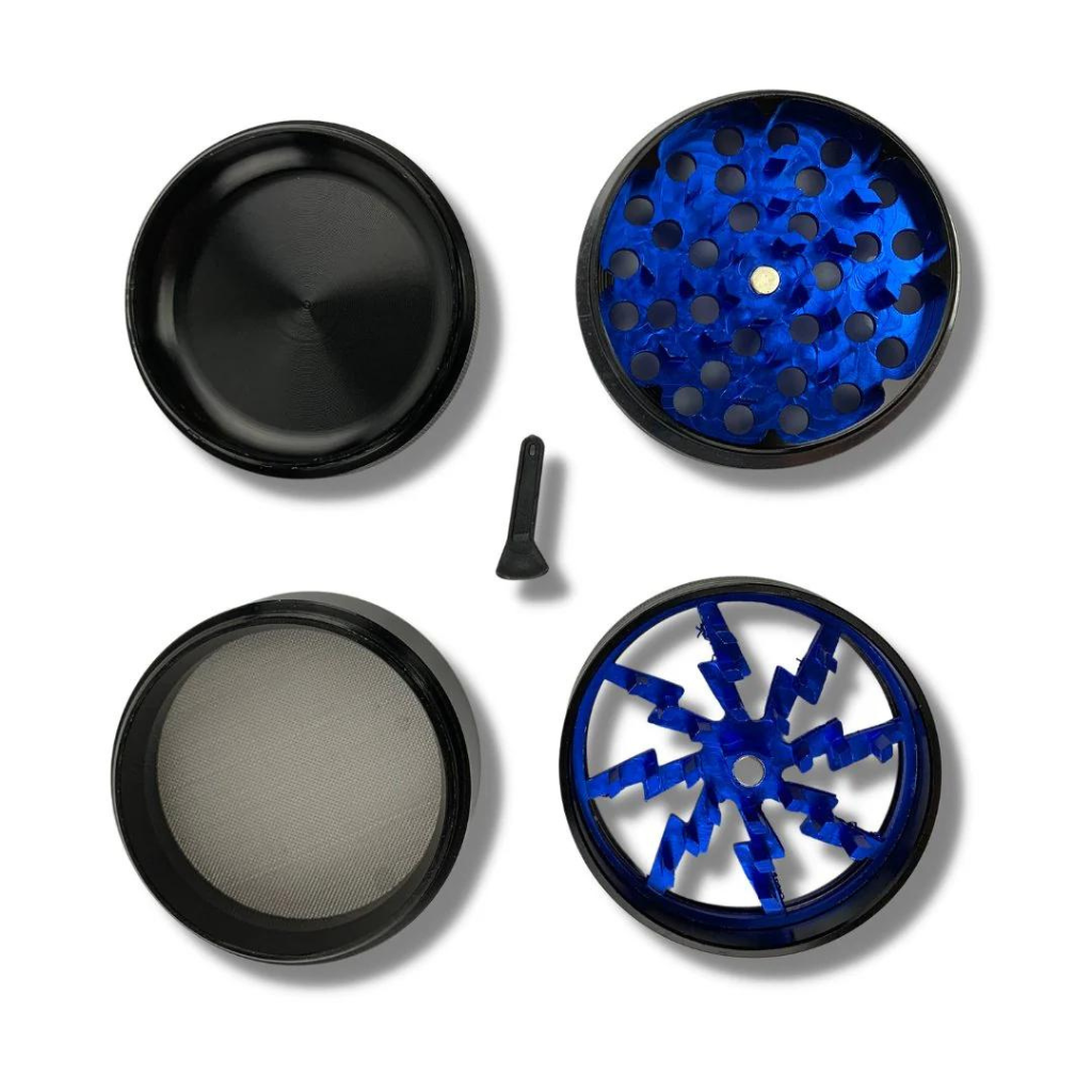 Blue Lightning Arc 63mm Herb Grinder