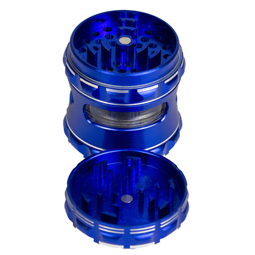 Blue Stainless Steel 60mm Herb Grinder