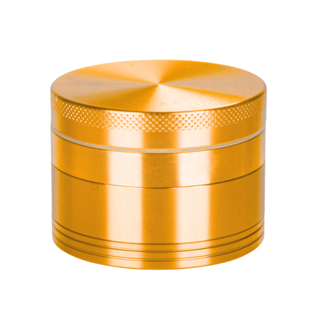 Gold Aluminium 55mm Herb Grinder - 4 Piece