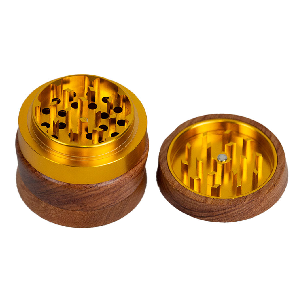 Gold Wooden Herb Grinder