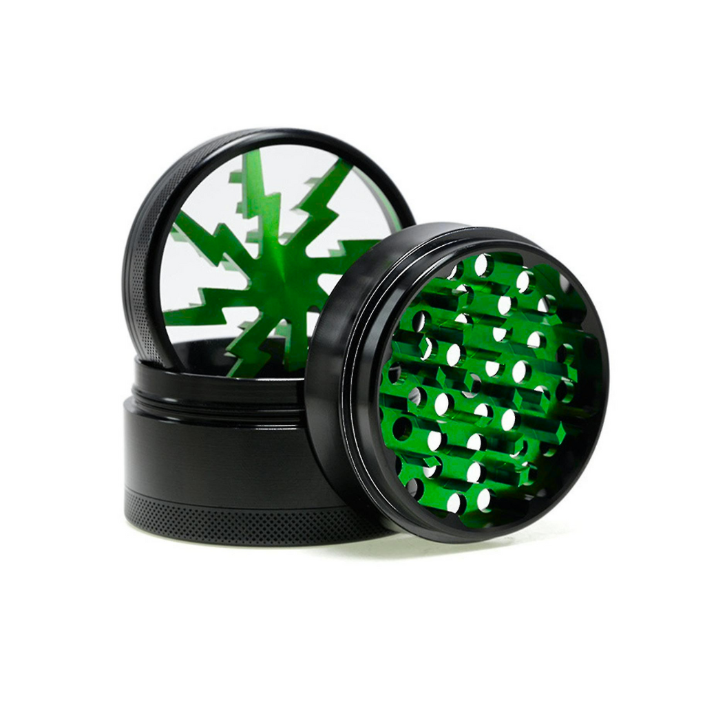 Green Lightning Arc 63mm Herb Grinder