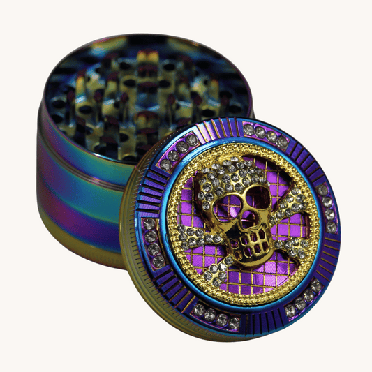 Iced Out Skull Herb Grinder