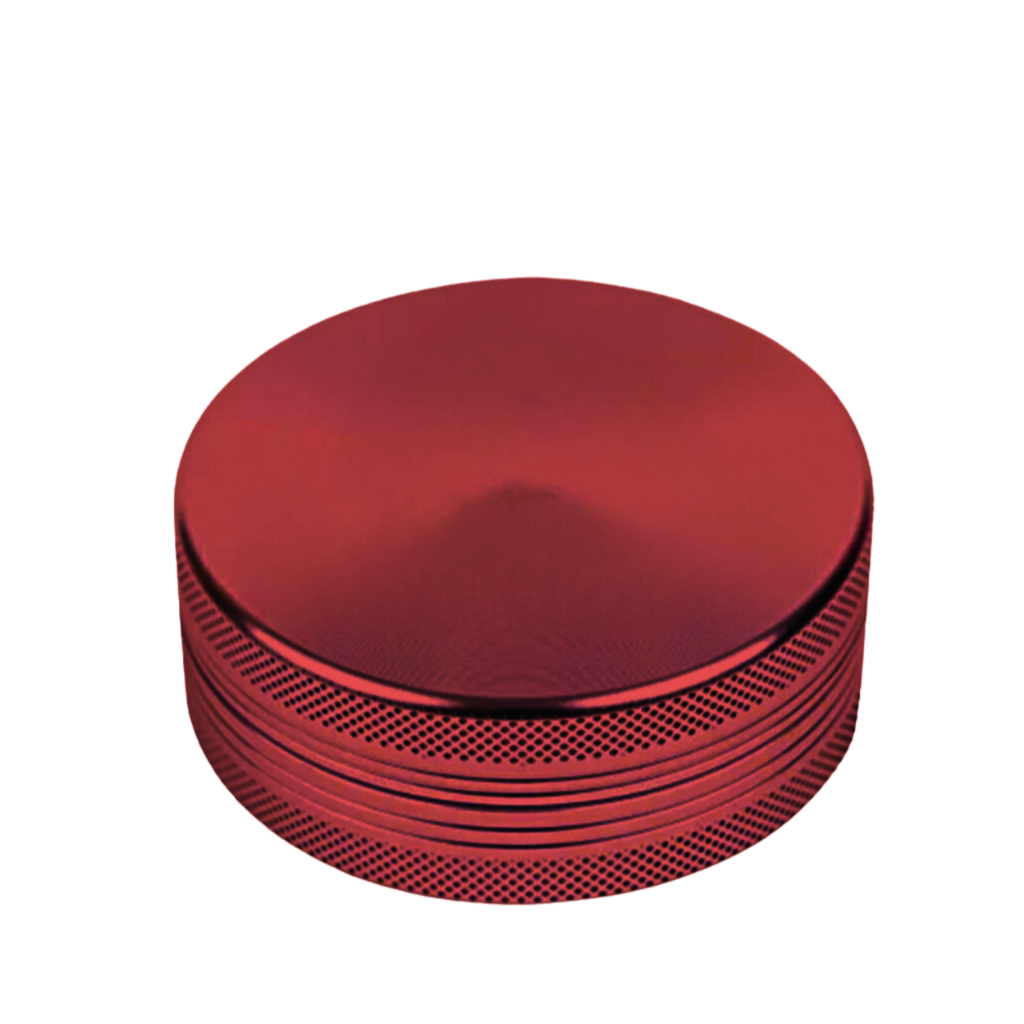 Red Aluminium 60mm Herb Grinder - 2 Piece