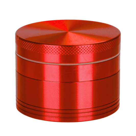 Red Aluminium 60mm Herb Grinder - 4 Piece