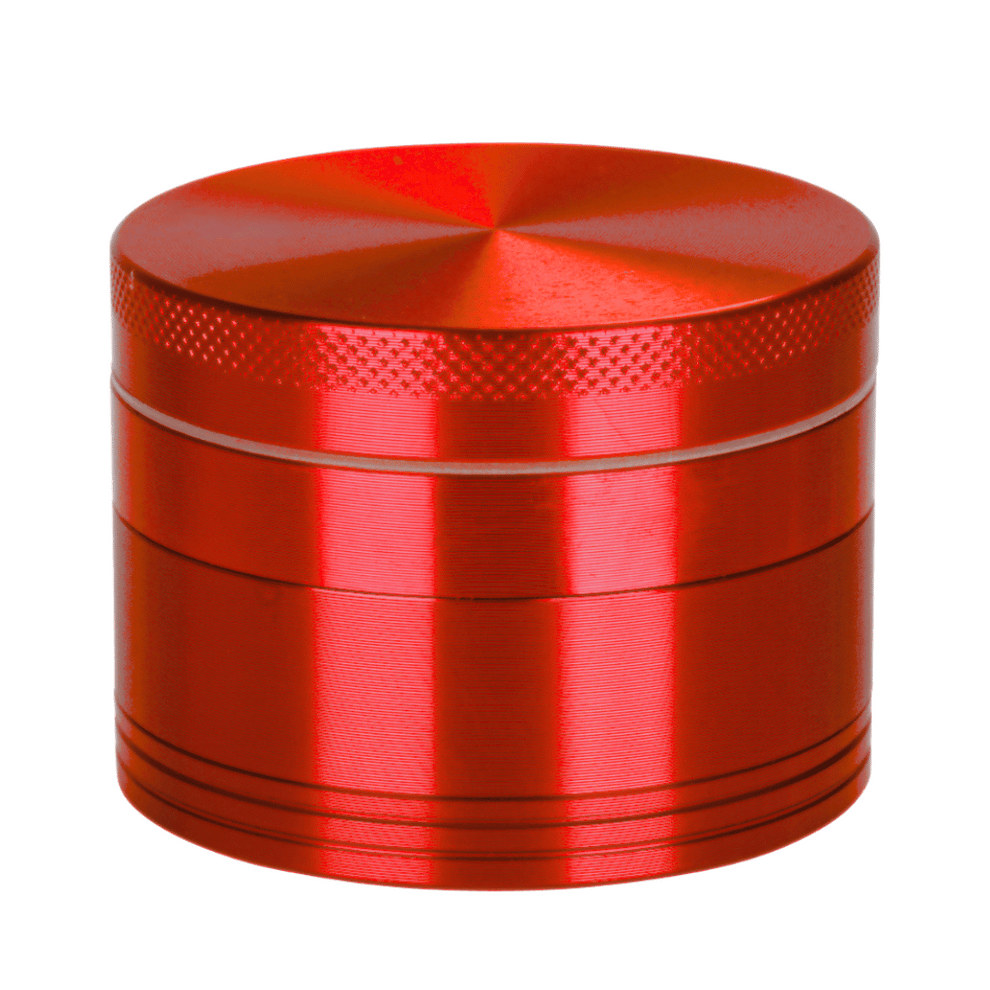 Red Aluminium 60mm Herb Grinder - 4 Piece – Herb Grinders Australia