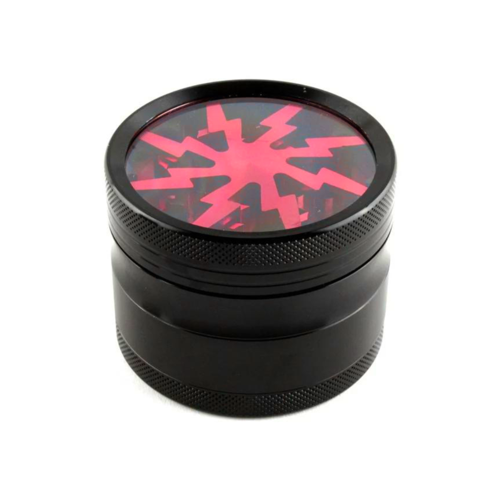 Red Lightning Arc 63mm Herb Grinder