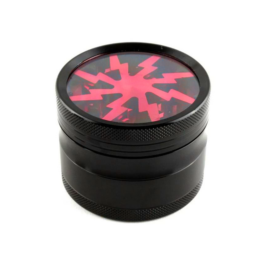 Red Lightning Arc 63mm Herb Grinder