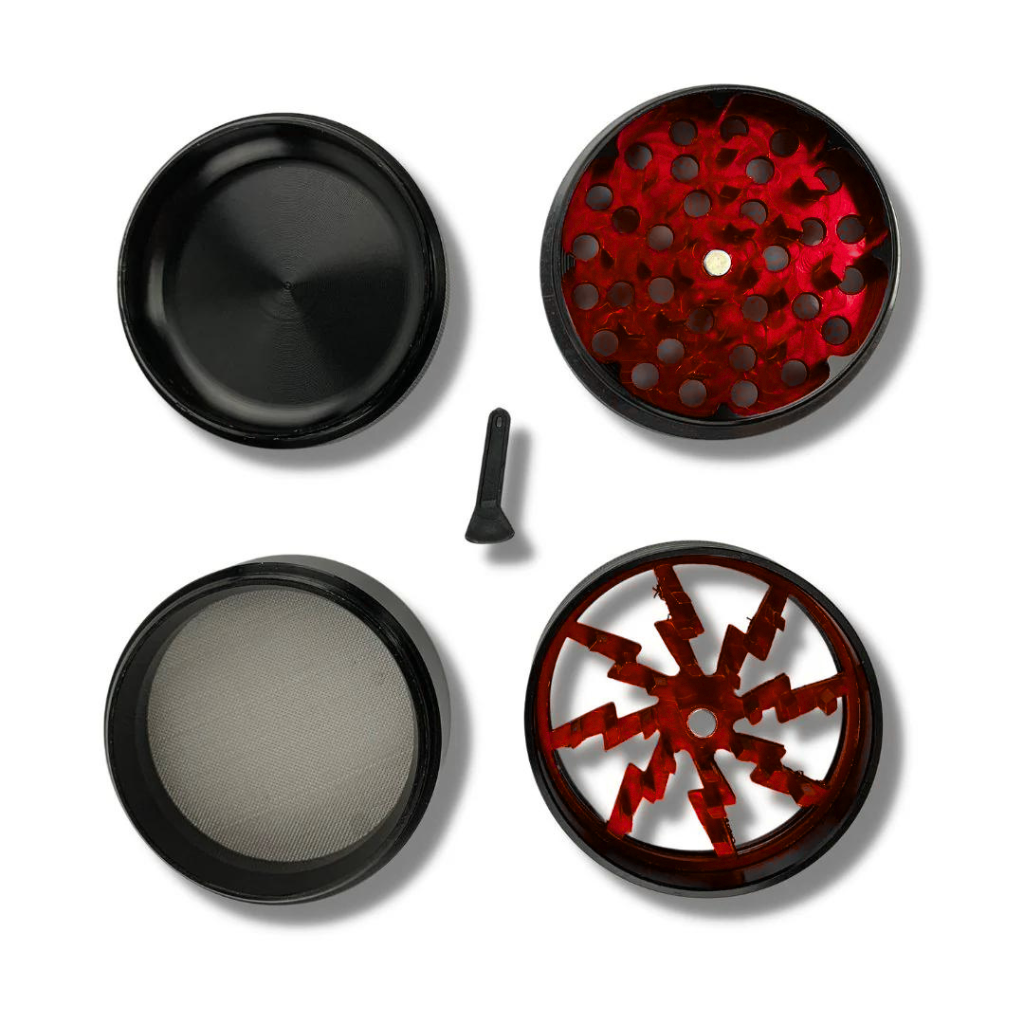 Red Lightning Arc 63mm Herb Grinder
