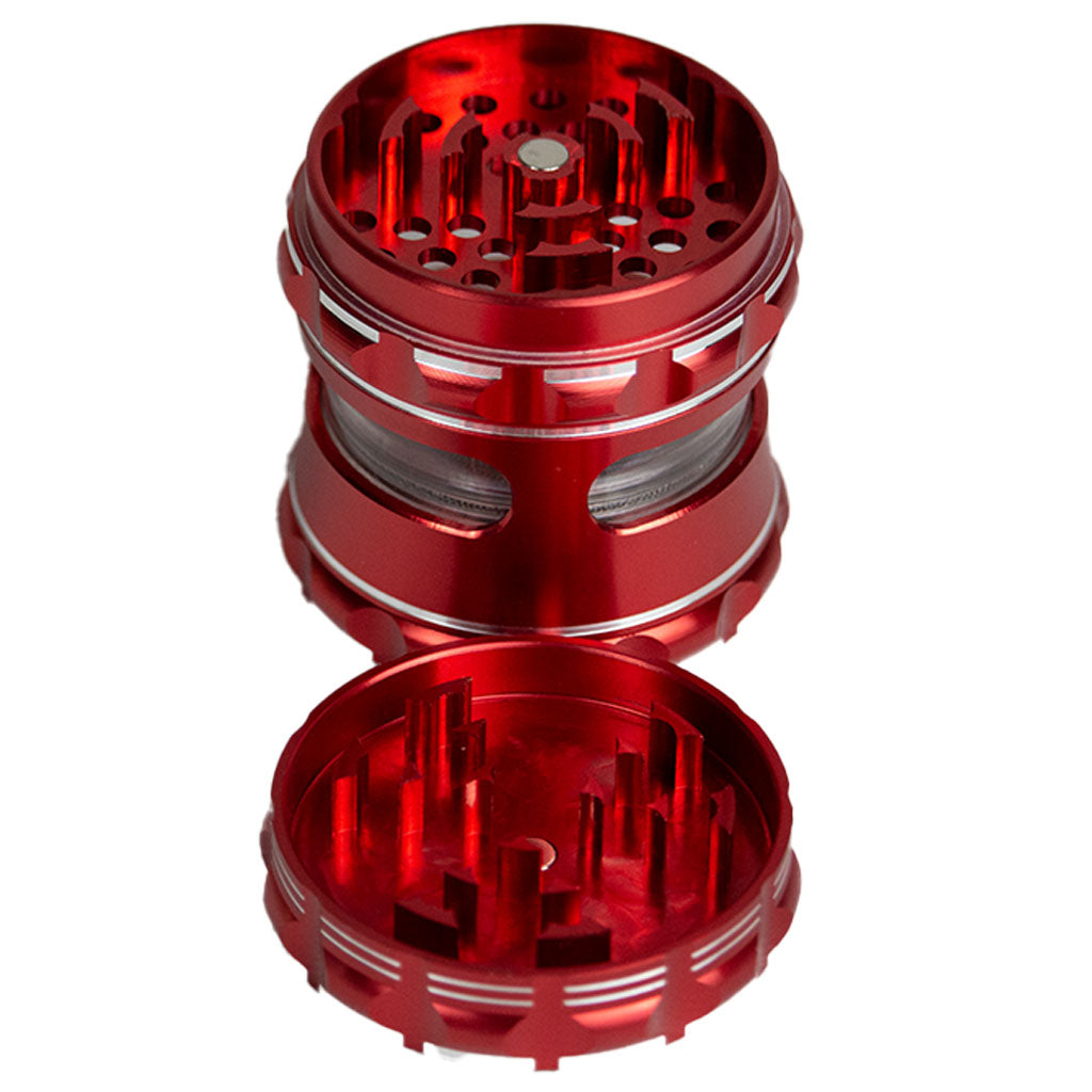 Red Stainless Steel 60mm Herb Grinder