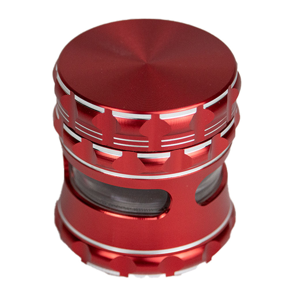 Red Stainless Steel 60mm Herb Grinder