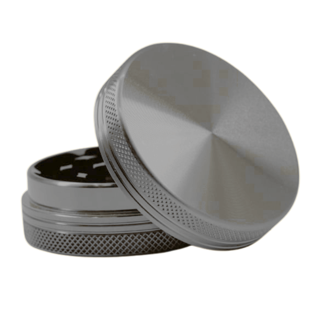 Silver Aluminium 60mm Herb Grinder - 2 Piece