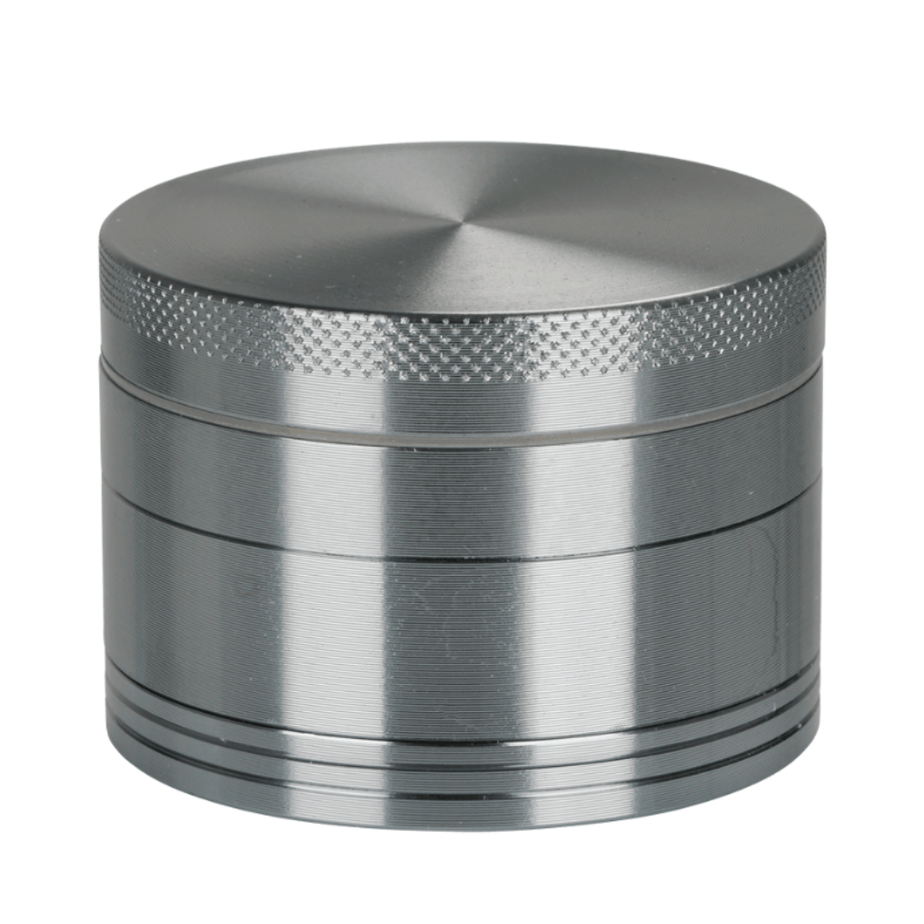 Silver Aluminium 60mm Herb Grinder - 4 Piece