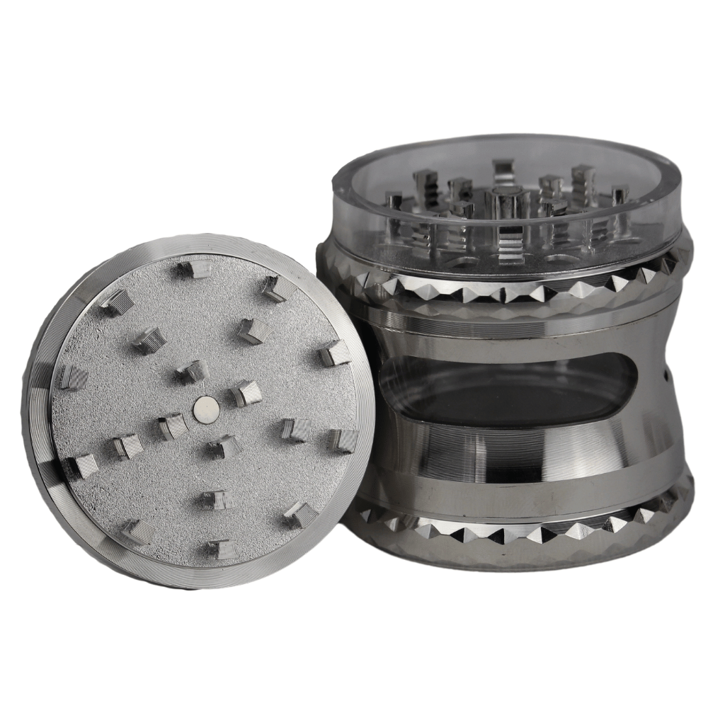 Silver Stainless Steel 60mm Herb Grinder