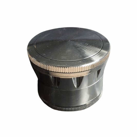 Silver Steel Drum Herb Grinder 60mm