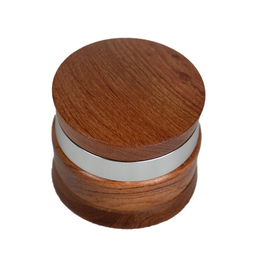 Silver Wooden Herb Grinder