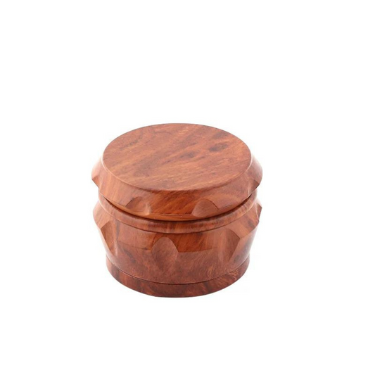 Wooden Drum Dark 60mm Herb Grinder