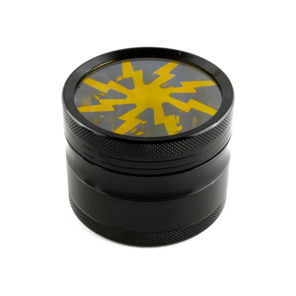 Yellow Lightning Arc 63mm Herb Grinder